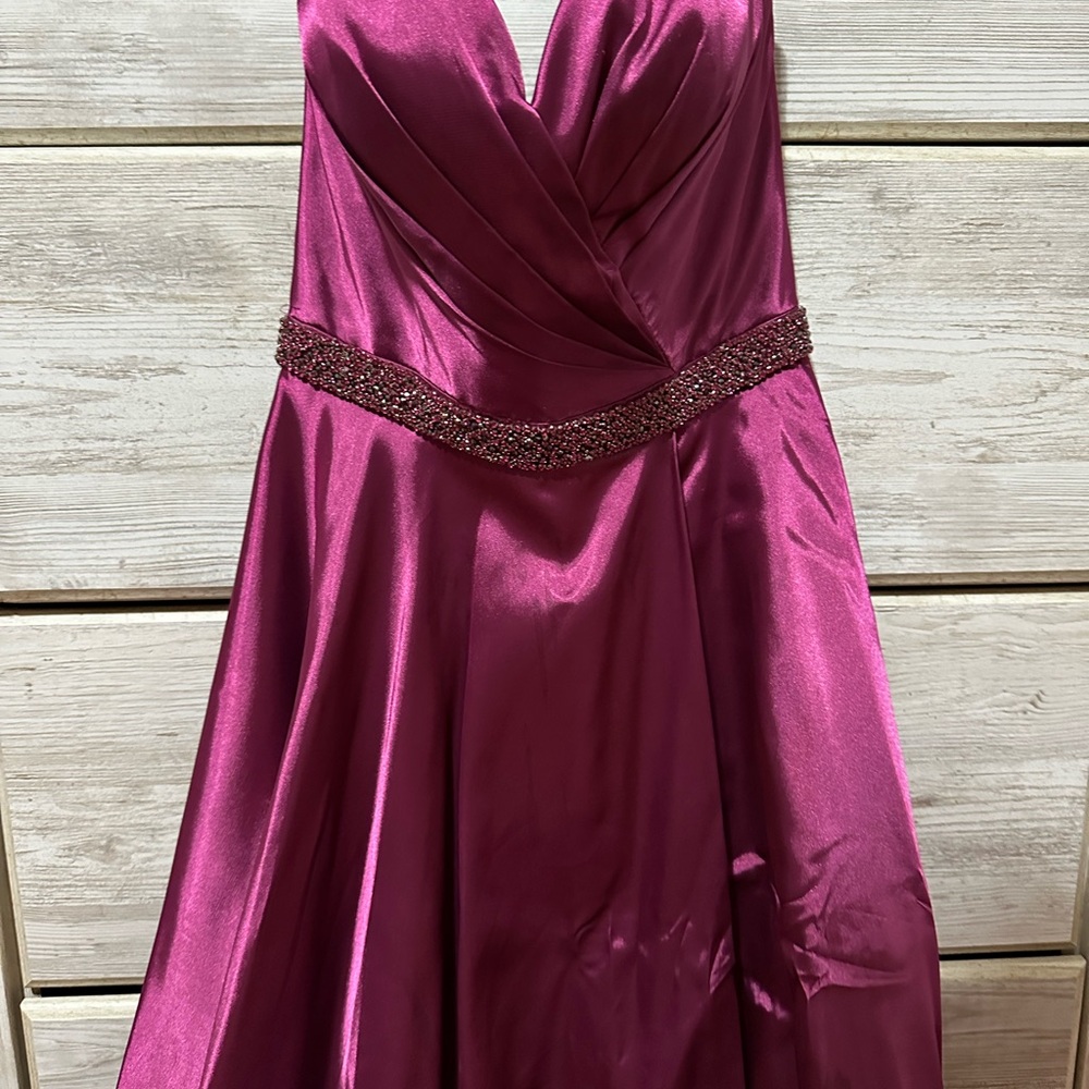 Sherri Hill Pink Ruched A-line Prom Dress